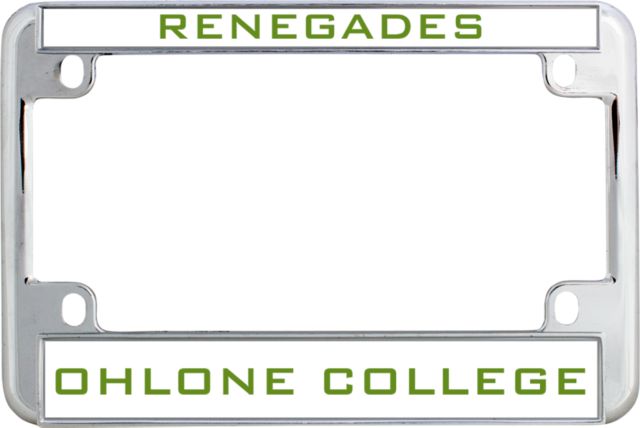 Ohlone Metal Motorcycle License Plate Frame in Renegades - ONLINE ONLY