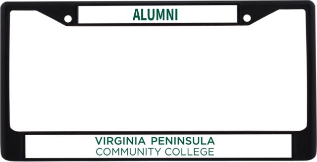Virginia Peninsula Alumni Metal License Plate Frame in Virginia Peninsula Community College - ONLINE ONLY