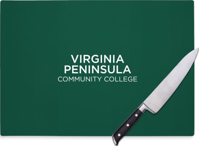 Virginia Peninsula Cutting Board Virginia Peninsula Community College Stacked - ONLINE ONLY