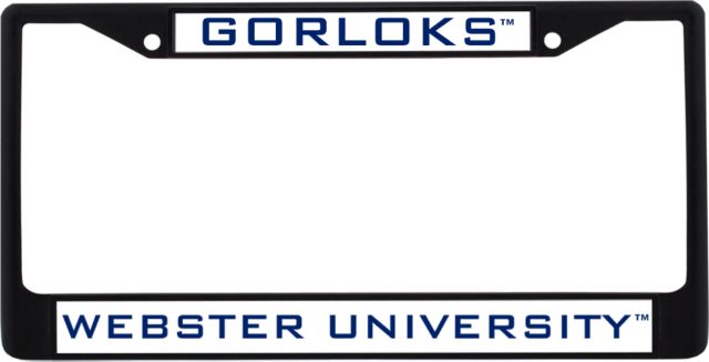 Webster Metal License Plate Frame in Gorloks - ONLINE ONLY