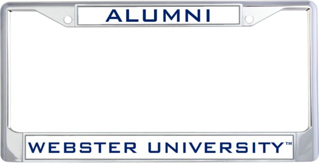 Webster Alumni Metal License Plate Frame in Alumni - ONLINE ONLY
