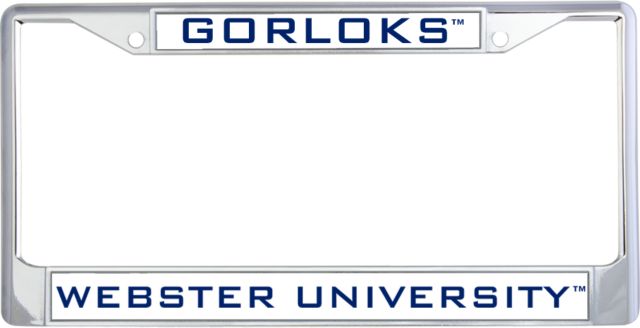 Webster Metal License Plate Frame in Gorloks - ONLINE ONLY