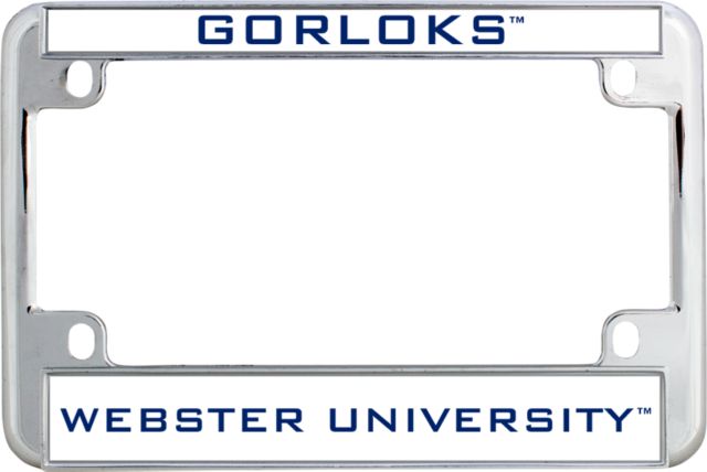 Webster Metal Motorcycle License Plate Frame in Gorloks - ONLINE ONLY