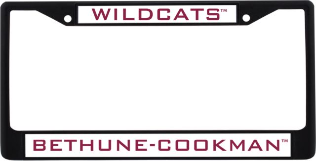 Bethune Cookman Metal License Plate Frame in Wildcats - ONLINE ONLY
