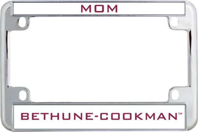 Bethune Cookman Metal Motorcycle License Plate Frame in Mom - ONLINE ONLY