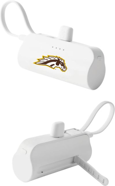 Western Michigan Sidekick 4500 mAh Power Bank WMU Bronco Head Mascot - ONLINE ONLY