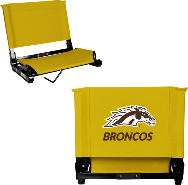 Western Michigan Stadium Chair Broncos with Bronco Head Mascot - ONLINE ONLY