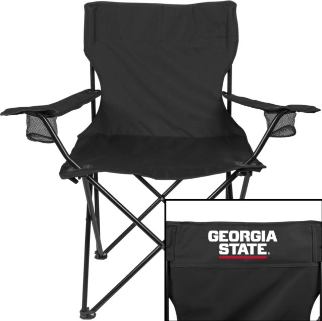 Georgia State Deluxe Captains Chair Stacked Logo - ONLINE ONLY