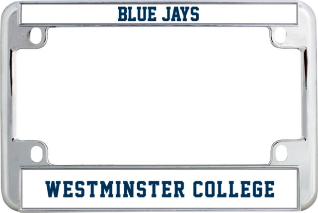 Westminster Metal Motorcycle License Plate Frame in Westmister College - ONLINE ONLY