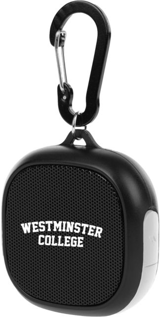 Westminster Waterproof Speaker w/ Carabiner Westmister College Arched Wordmark - ONLINE ONLY