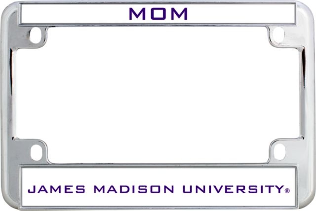 James Madison Metal Motorcycle License Plate Frame in Chrome James Madison University - ONLINE ONLY