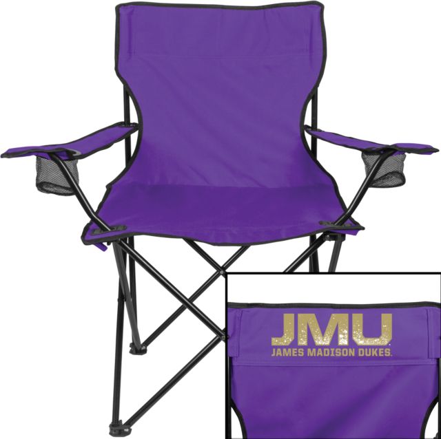 James Madison Deluxe Captains Chair JMU James Madison Dukes Textured - ONLINE ONLY