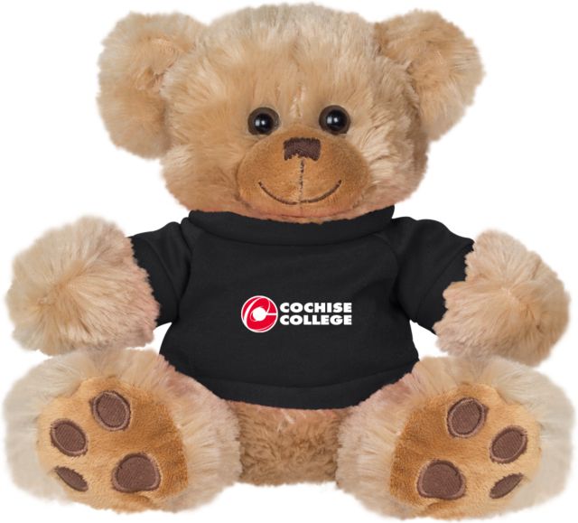 Cochise College Plush Big Paw 8 1/2 inch Bear w/Black Shirt Cochise College Side Stacked - ONLINE ONLY
