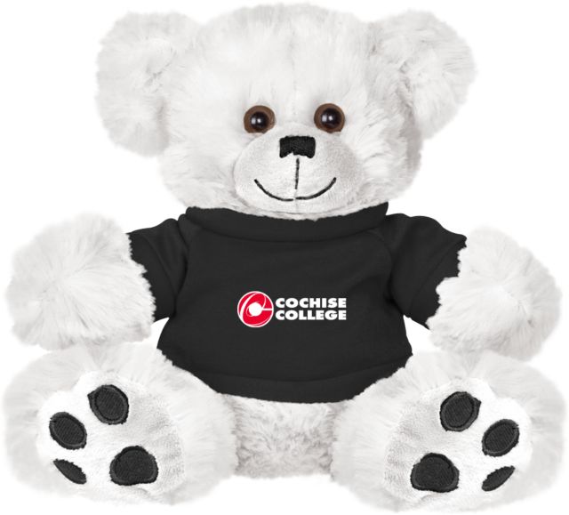 Cochise College Plush Big Paw 8 1/2 inch Bear w/Black Shirt Cochise College Side Stacked - ONLINE ONLY