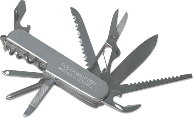 SW Michigan 8 Function Pocket Knife Official Logo  Engraved - ONLINE ONLY