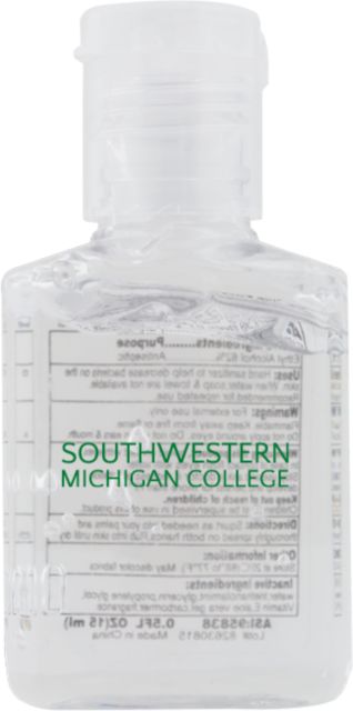 SW Michigan 0.5 oz. Travel Hand Sanitizer Official Logo - ONLINE ONLY