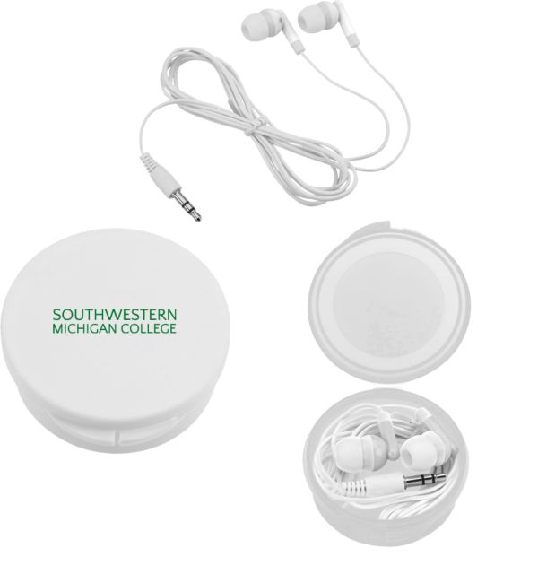 SW Michigan Ear Buds in Case Official Logo - ONLINE ONLY