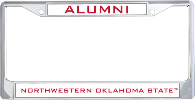 Northwestern OK Alumni Metal License Plate Frame in Alumni - ONLINE ONLY