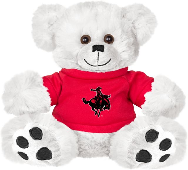 Northwestern OK Plush Big Paw 8 1/2 inch Bear w/ Shirt Primary Mark - ONLINE ONLY
