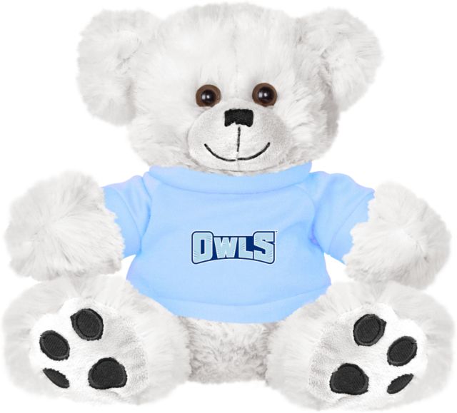 Prince George Plush Big Paw 8 1/2 inch Bear w/Light Shirt Owls Wordmark - ONLINE ONLY
