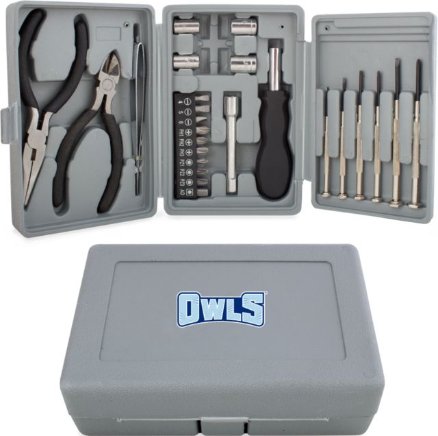 Prince George Compact 26 Piece Deluxe Tool Kit Owls Wordmark - ONLINE ONLY
