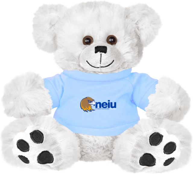 Northeastern Illinois Plush Big Paw 8 1/2 inch Bear w/ Shirt Mascot neiu - ONLINE ONLY