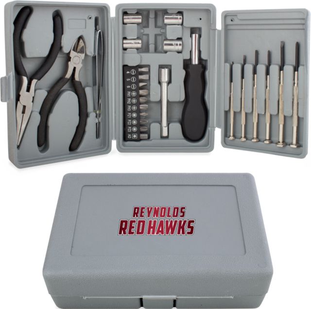 J. Sargeant Reynolds Compact 26 Piece Deluxe Tool Kit Reynolds Red Hawks Gradient - ONLINE ONLY