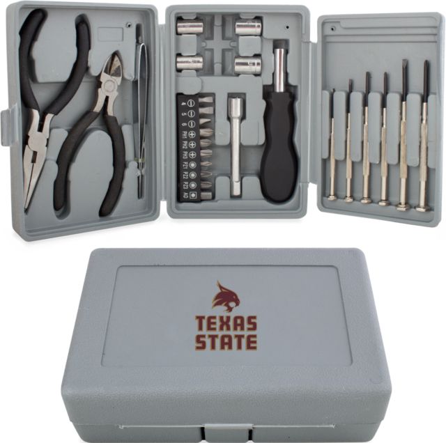 Texas State Compact 26 Piece Deluxe Tool Kit Texas State Logo Stacked - ONLINE ONLY