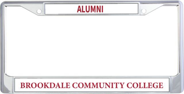 Brookdale Alumni Metal License Plate Frame in Brookdale Community College - ONLINE ONLY