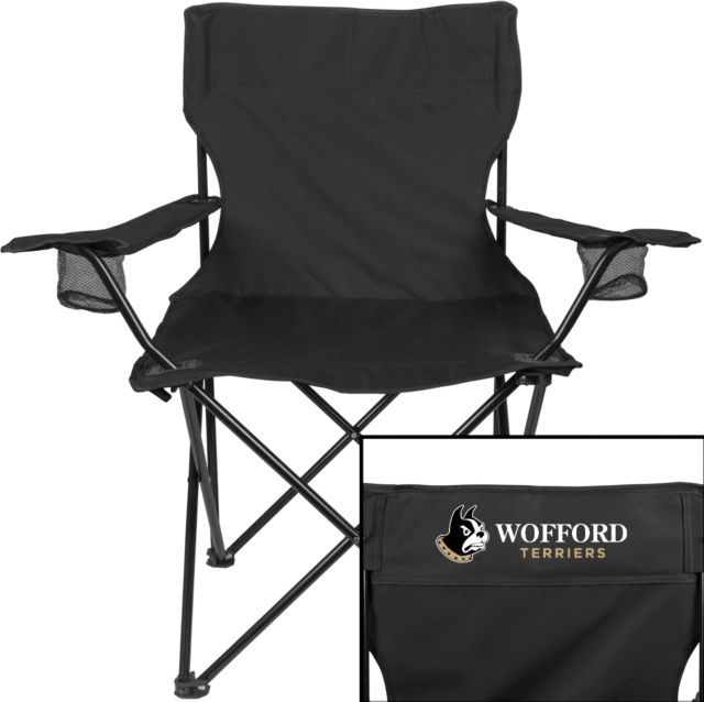 Wofford Deluxe Captains Chair Wofford Terriers w/ Terrier Flat - ONLINE ONLY