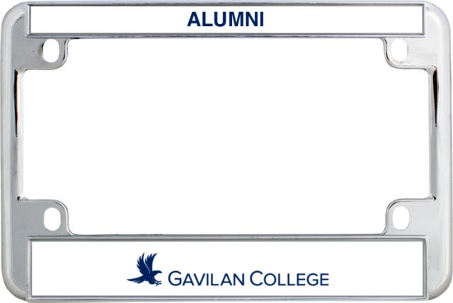 Gavilan Metal Motorcycle License Plate Frame in Gavilan College Flat - ONLINE ONLY