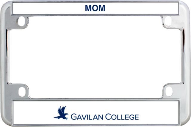 Gavilan Metal Motorcycle License Plate Frame in Gavilan College Flat - ONLINE ONLY
