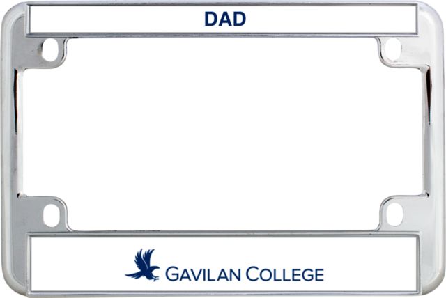 Gavilan Metal Motorcycle License Plate Frame in Gavilan College Flat - ONLINE ONLY