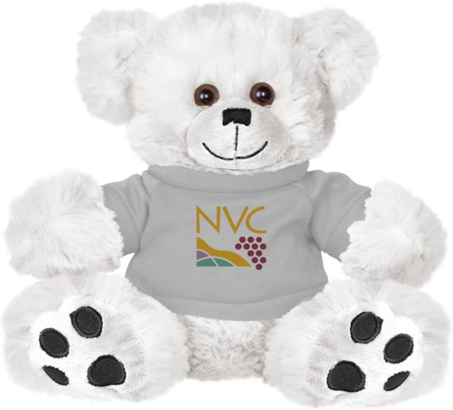 Napa Valley Plush Big Paw 8 1/2 inch Bear w/Grey Shirt Napa Valley College NVC Icon - ONLINE ONLY