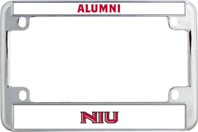 Northern Illinois Metal Motorcycle License Plate Frame in Primary Wordmark - ONLINE ONLY