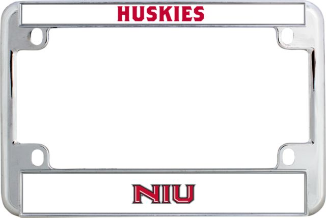 Northern Illinois Metal Motorcycle License Plate Frame in Primary Wordmark - ONLINE ONLY