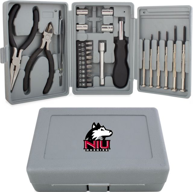 Northern Illinois Compact 26 Piece Deluxe Tool Kit Primary Mark - ONLINE ONLY