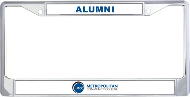 Metropolitan Maple Woods Metal License Plate Frame in Metropolitan Community College - ONLINE ONLY