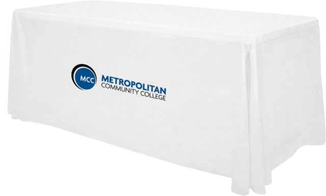 Metropolitan Maple Woods 6 foot Table Throw Metropolitan Community College - ONLINE ONLY
