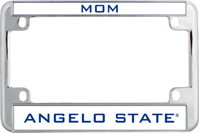 Angelo State Metal Motorcycle License Plate Frame in Mom - ONLINE ONLY