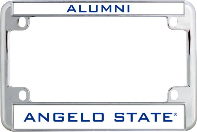 Angelo State Metal Motorcycle License Plate Frame in Alumni - ONLINE ONLY