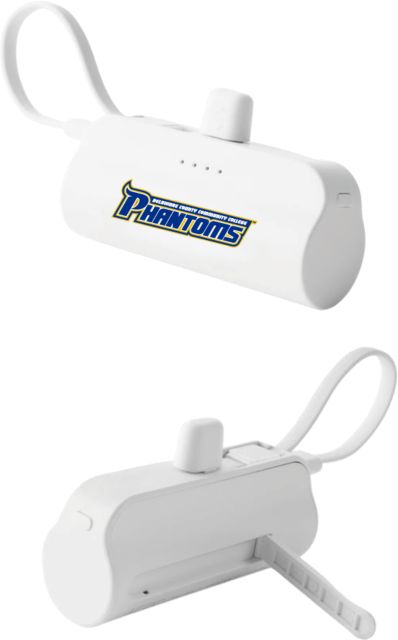 Delaware CC Sidekick 4500 mAh Power Bank Delaware County Community College Phantoms Wordmark - ONLINE ONLY