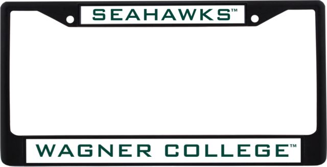 Wagner College Metal License Plate Frame in Seahawks - ONLINE ONLY