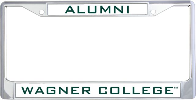 Wagner College Alumni Metal License Plate Frame in Alumni - ONLINE ONLY