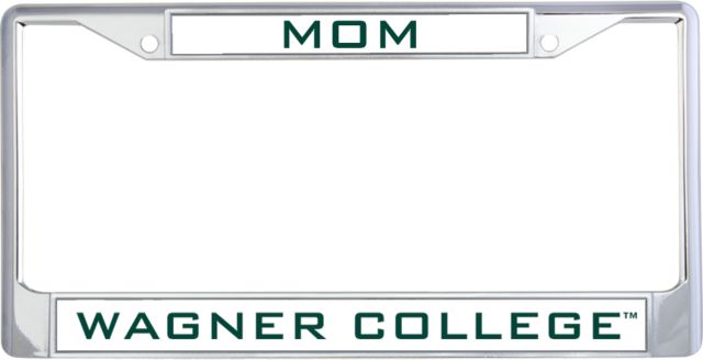 Wagner College Mom Metal License Plate Frame in Mom - ONLINE ONLY