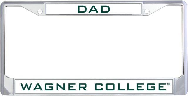 Wagner College Dad Metal License Plate Frame in Dad - ONLINE ONLY