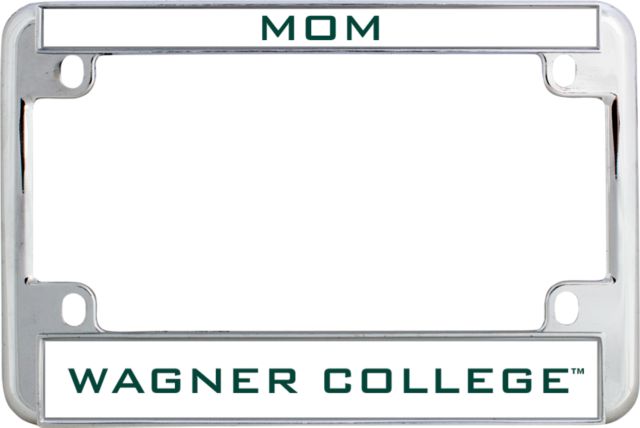 Wagner College Metal Motorcycle License Plate Frame in Mom - ONLINE ONLY
