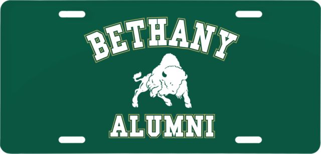 Bethany WV License Plate Alumni - ONLINE ONLY