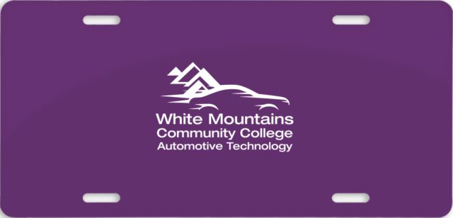 White Mountains License Plate Mountains Community College Automotive Technology - ONLINE ONLY