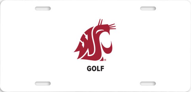 Washington State License Plate WSU Golf - ONLINE ONLY